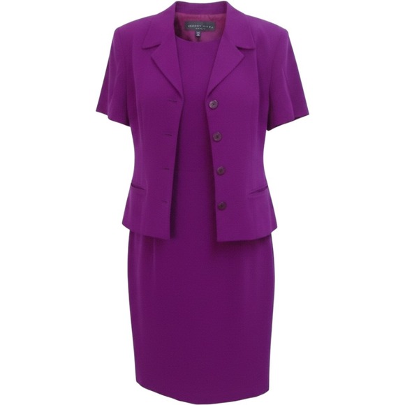 august silk Jackets & Blazers - August Silk‎ Purple Dress & Jacket Business Career Interview sz 8 /#8051